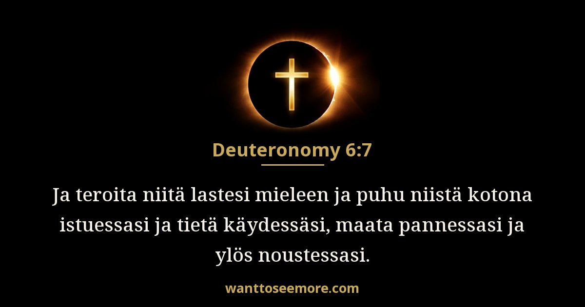 Deuteronomy 6:7