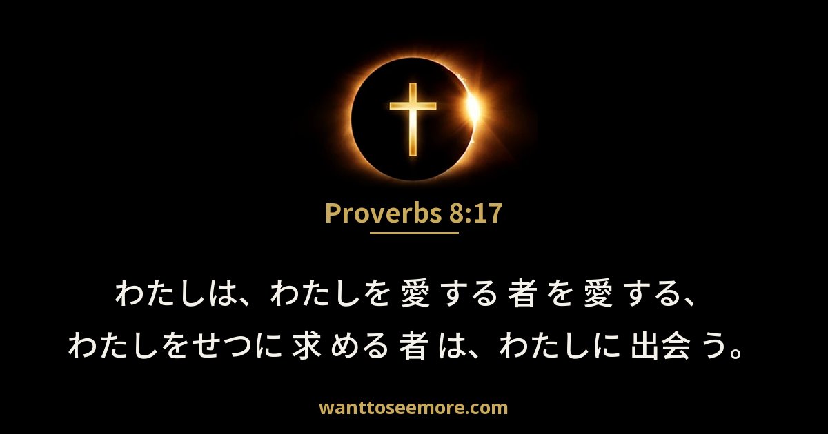 Proverbs 8:17