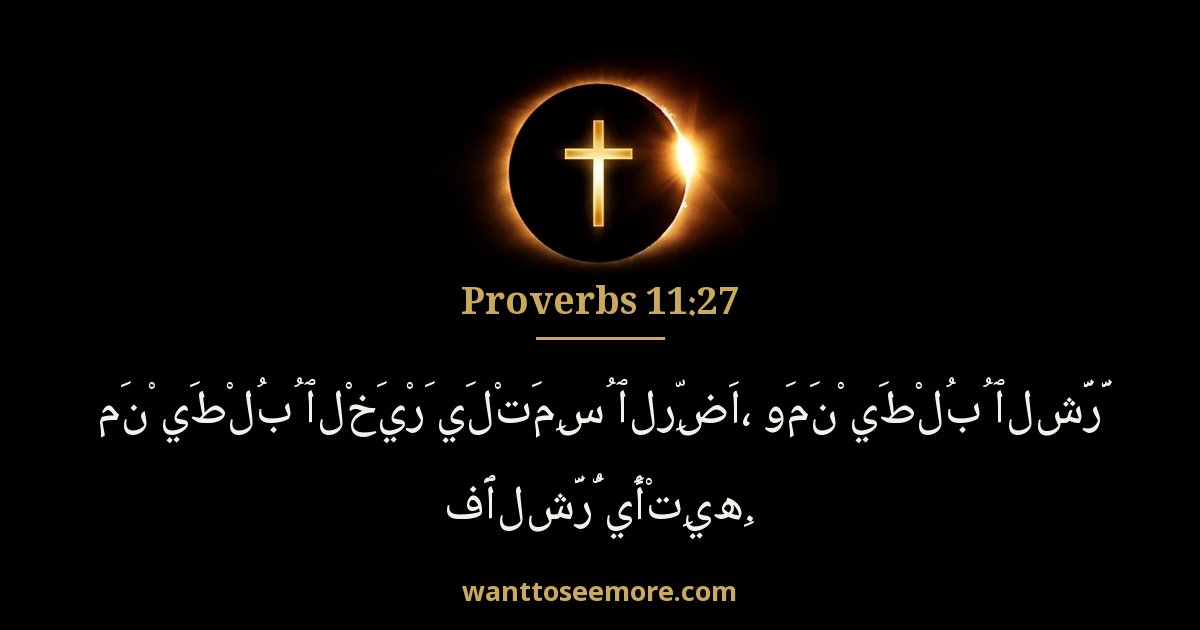 Proverbs 11:27