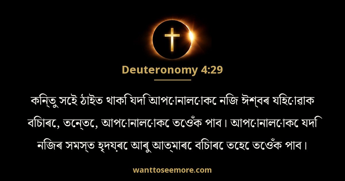Deuteronomy 4:29