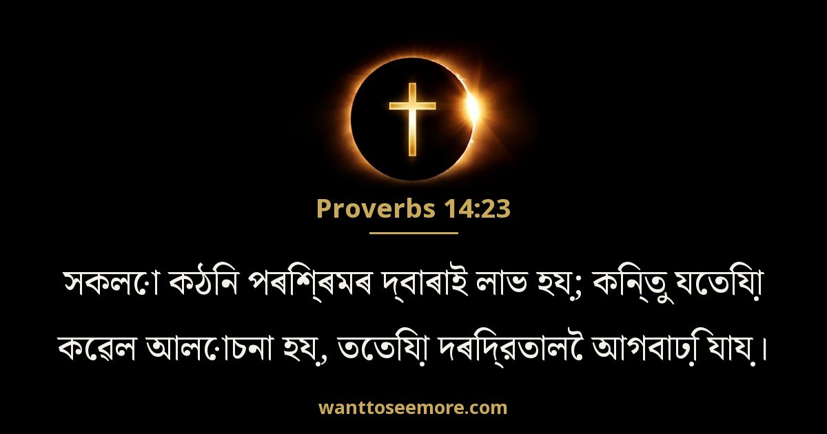 Proverbs 14:23