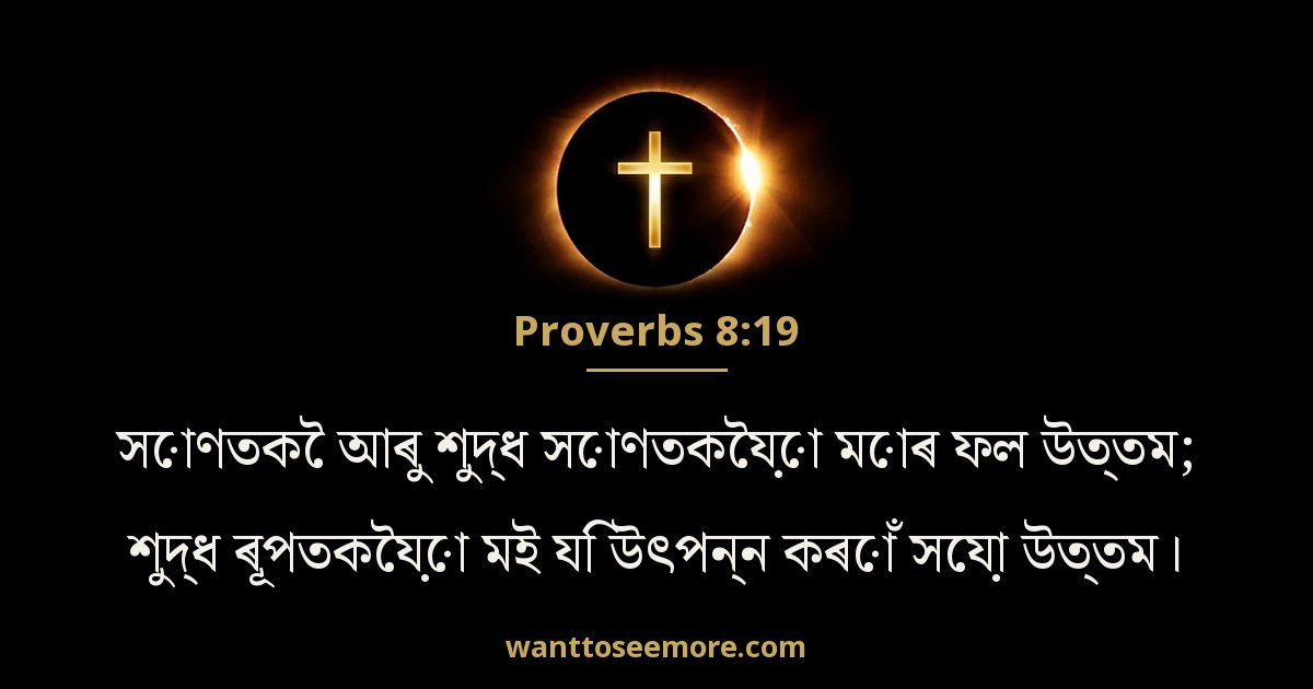 PRO 8:19