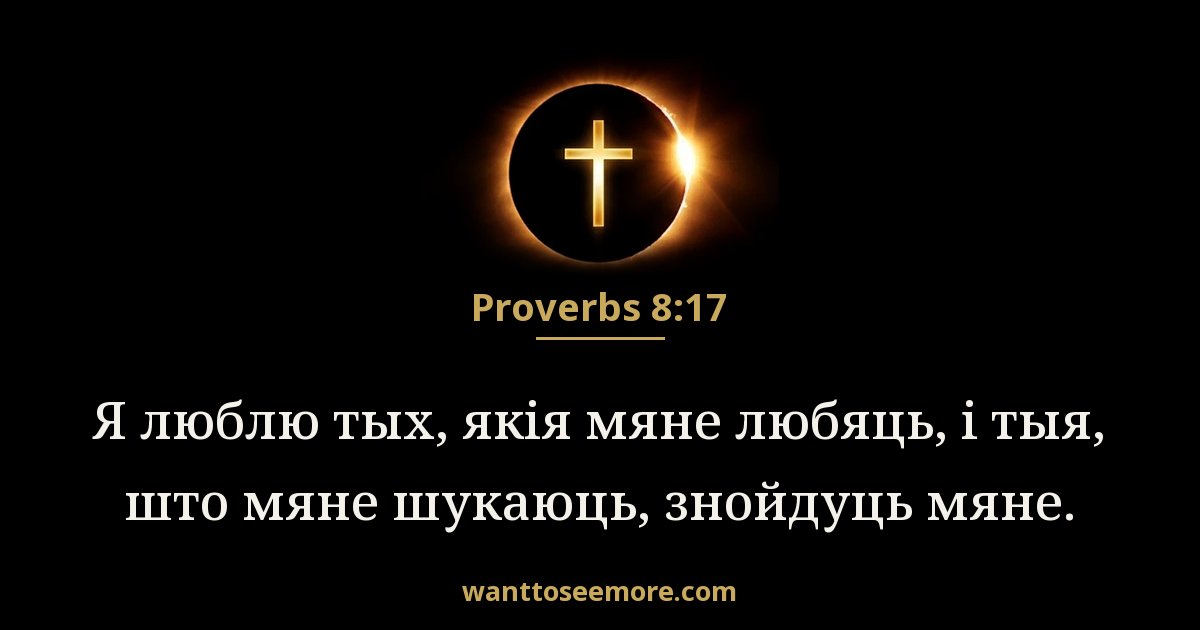 Proverbs 8:17