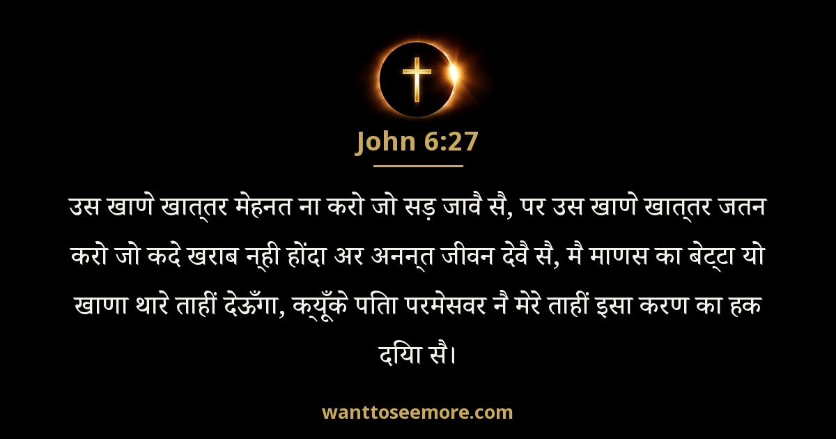 JHN 6:27