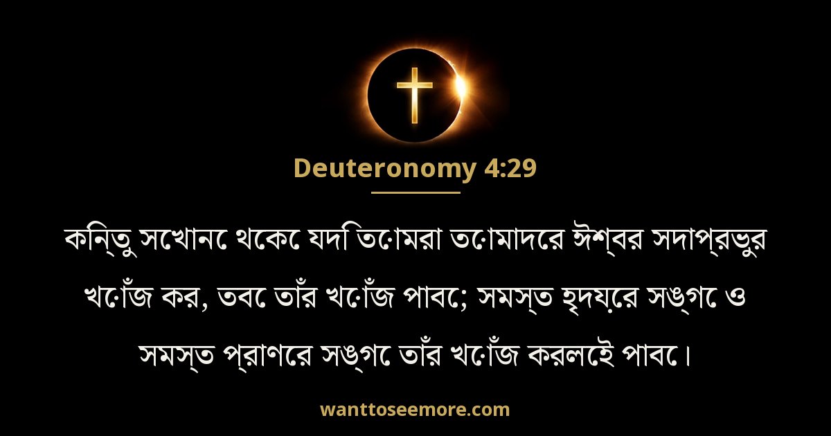 দ্বিতীয় বিবরণ 4:29