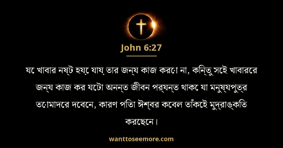 John 6:27