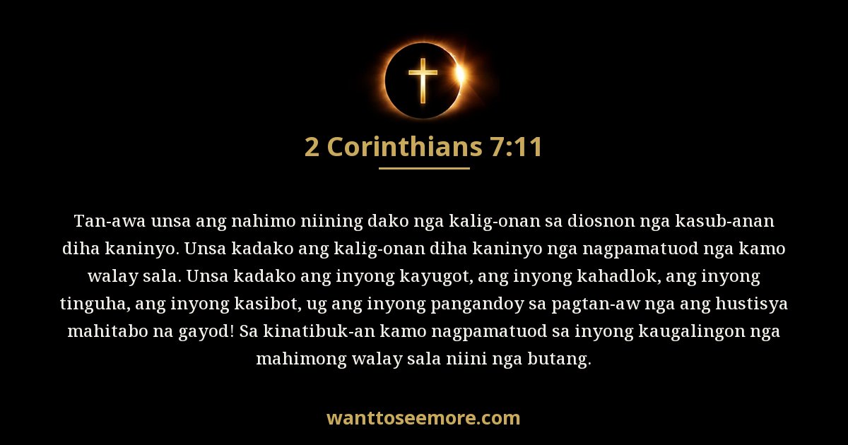 2CO 7:11