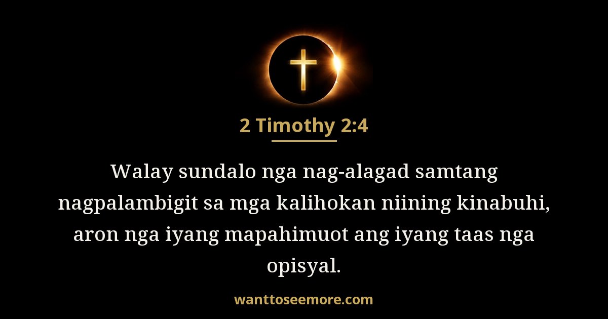 2 Timothy 2:4