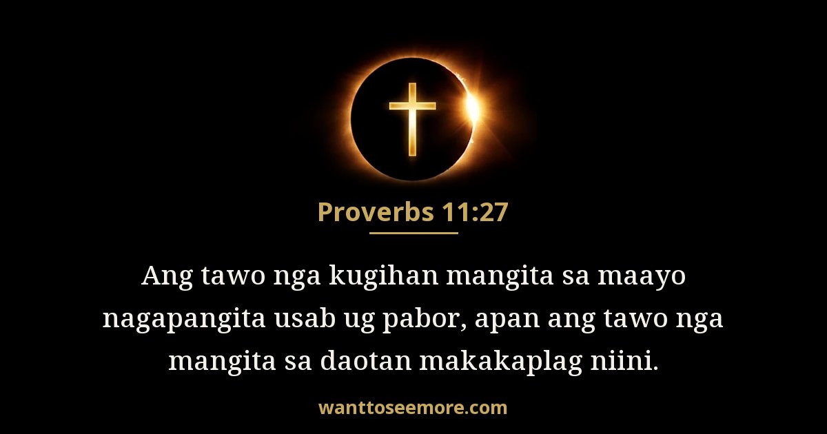 Proverbs 11:27