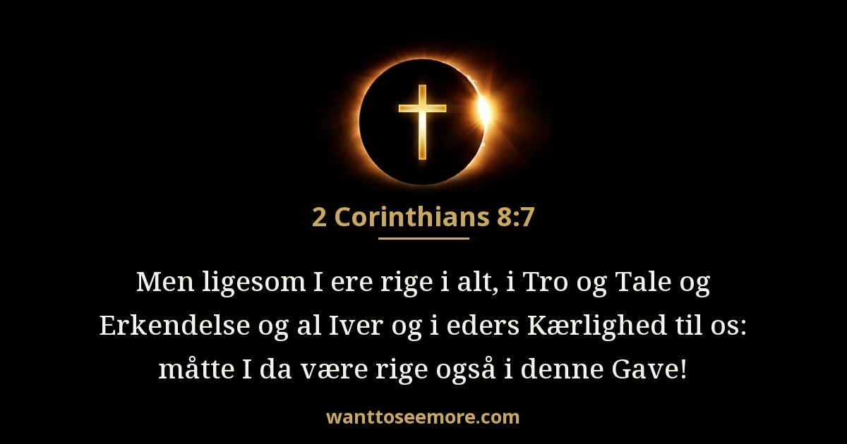 2 Corinthians 8:7