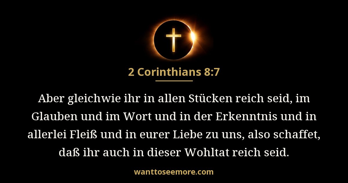 2 Corinthians 8:7