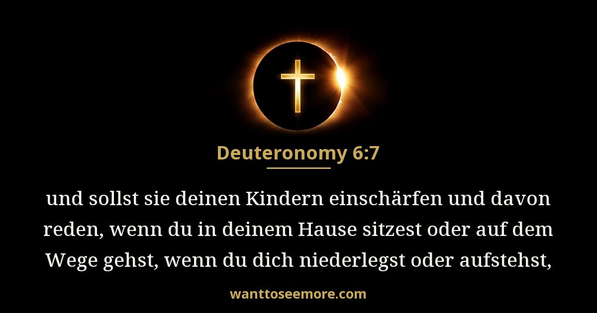 5. Mose 6:7