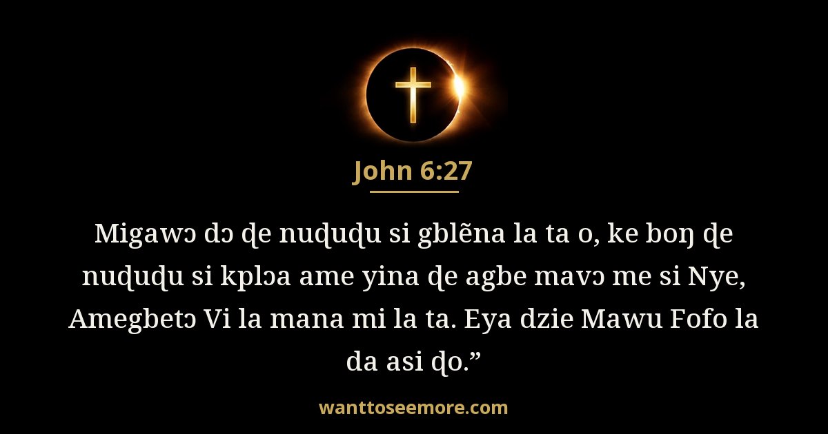 John 6:27