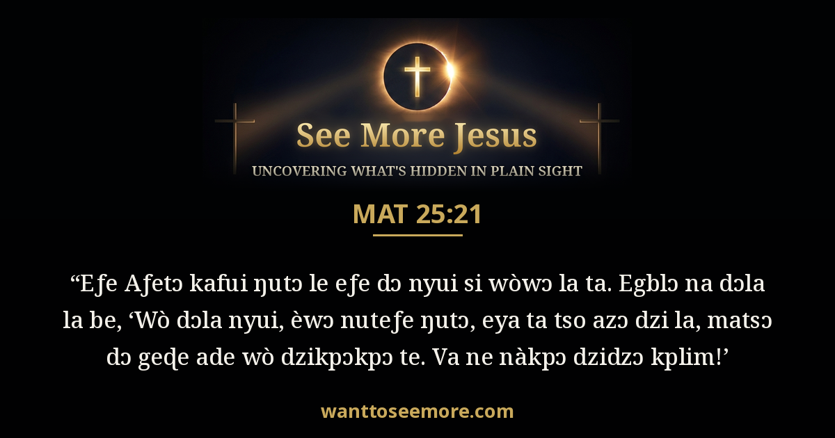 Matthew 25:21