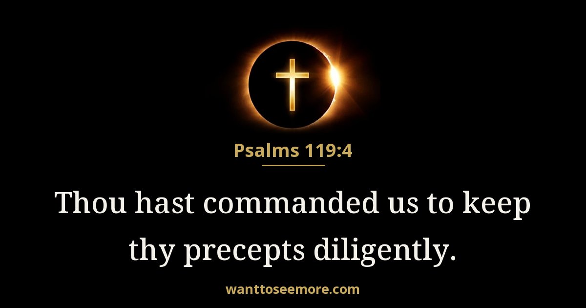 Psalms 119:4