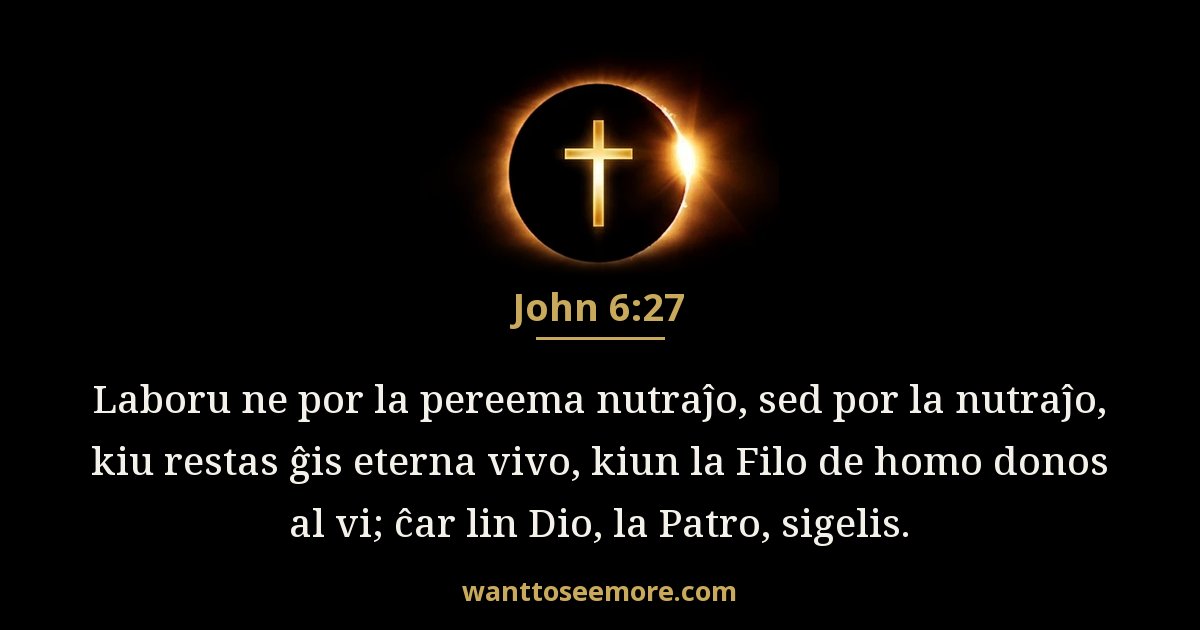 John 6:27