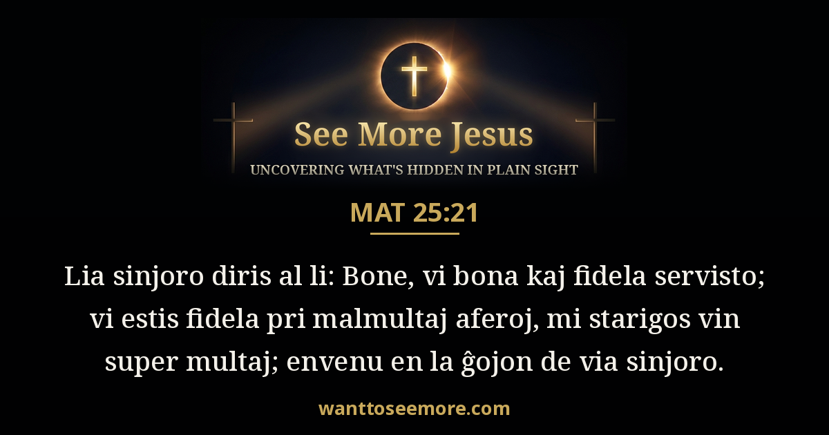 Matthew 25:21
