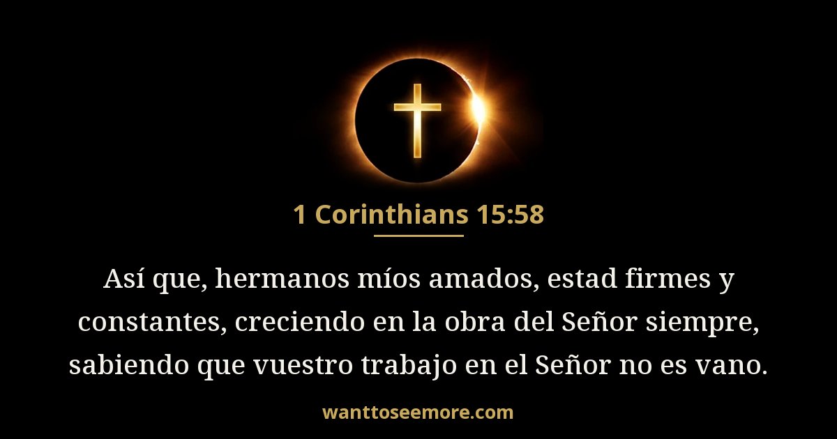 1 Corinthians 15:58