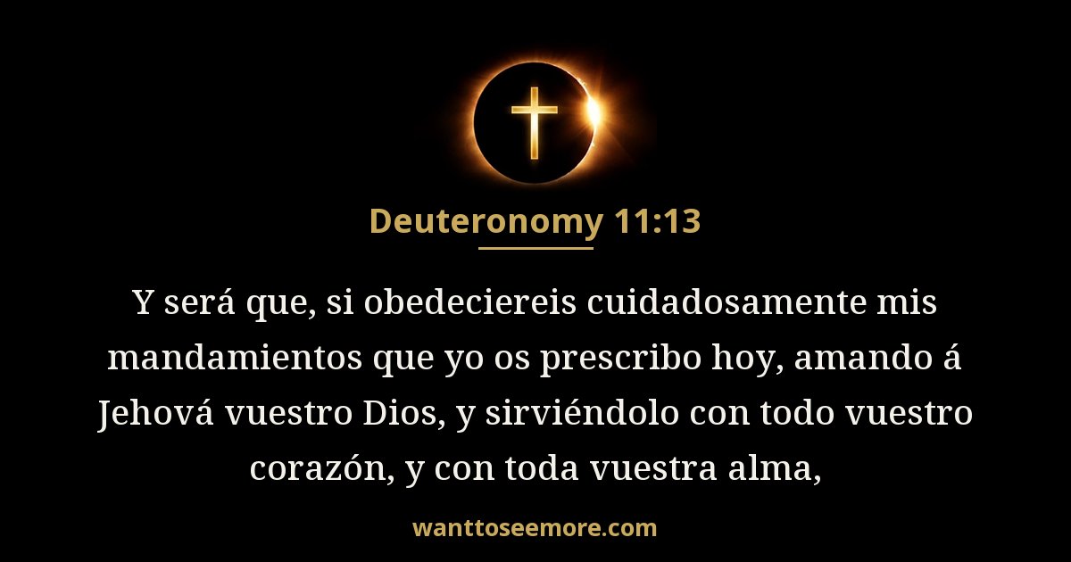 Deuteronomio 11:13