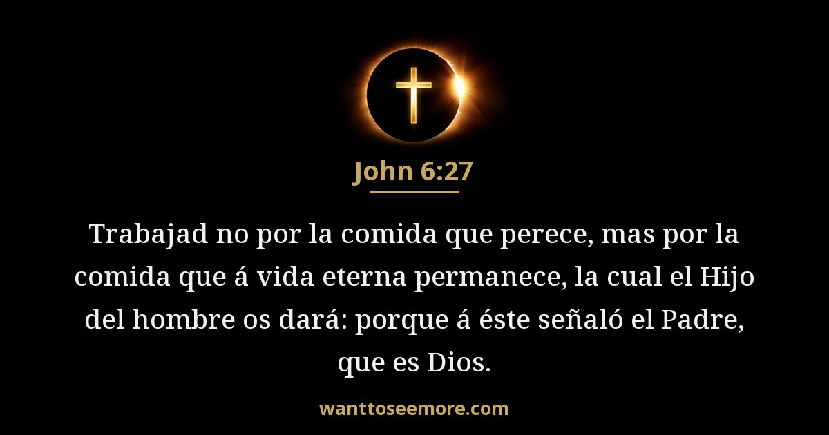 John 6:27