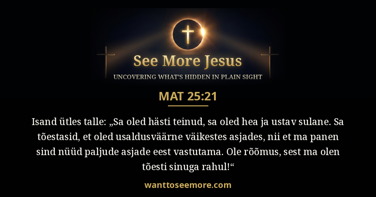 Matthew 25:21