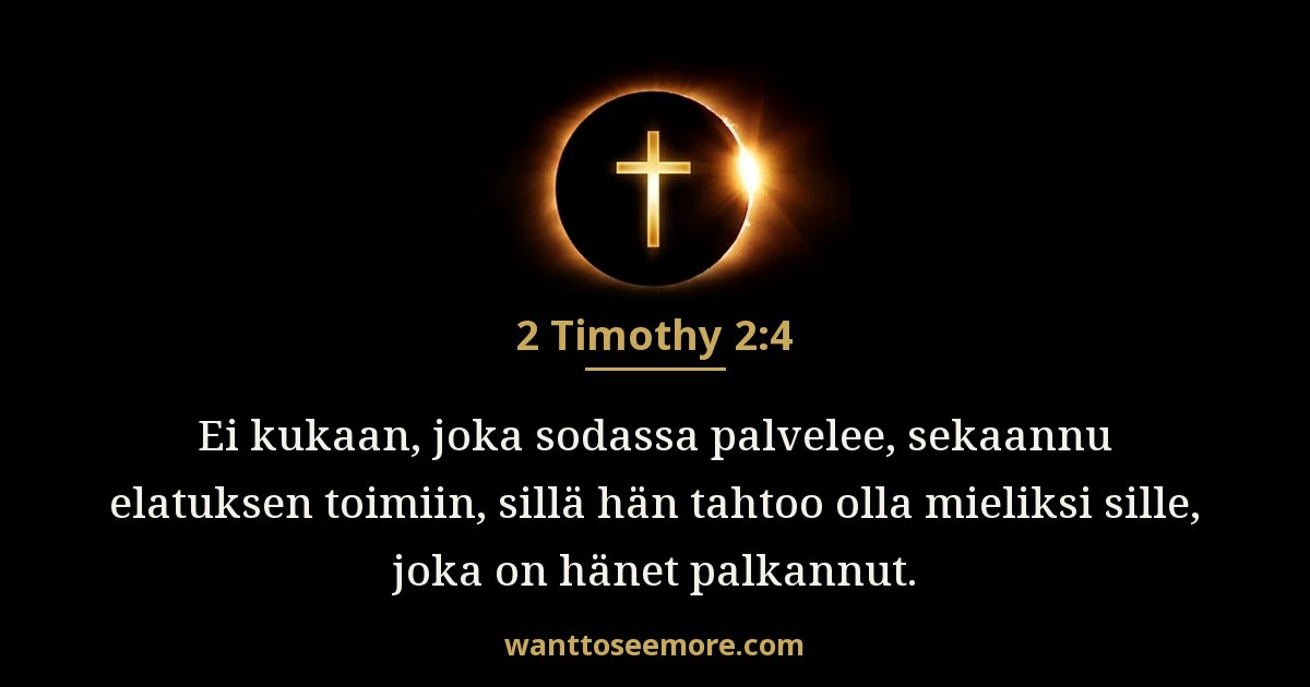 2 Timothy 2:4