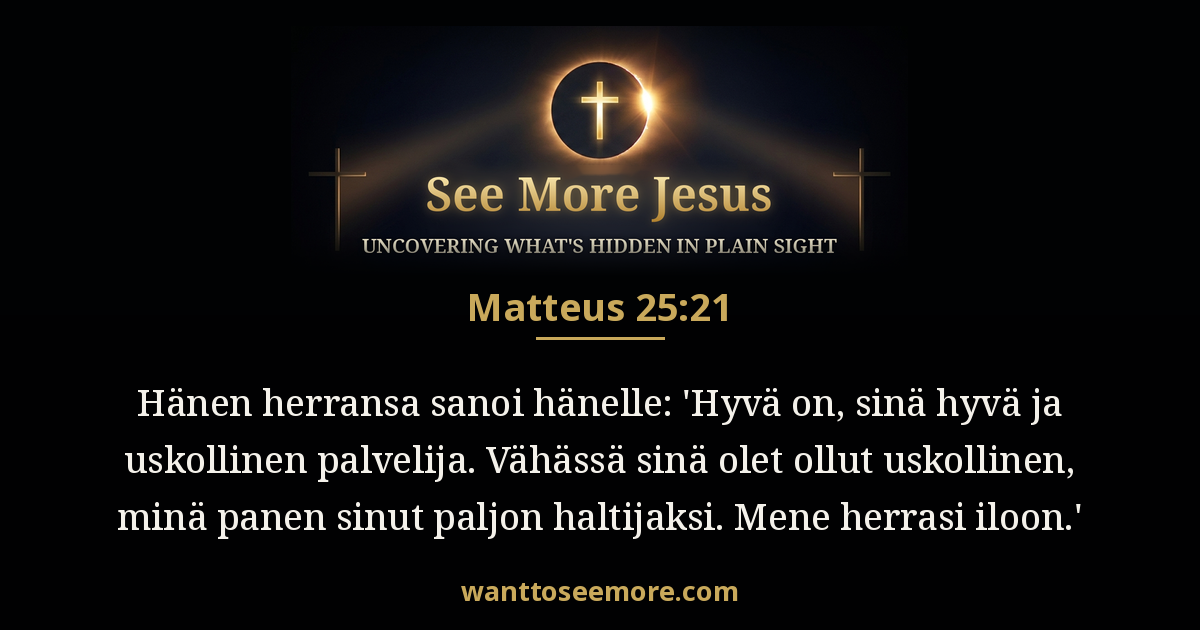 Matthew 25:21