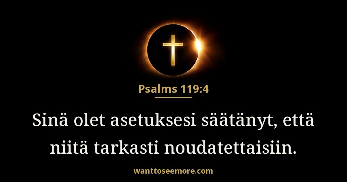 Psalms 119:4