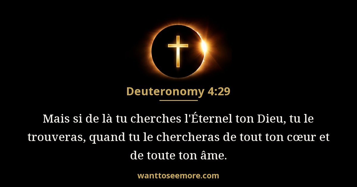 Deutéronome 4:29