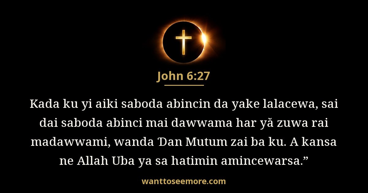 Yohanna 6:27