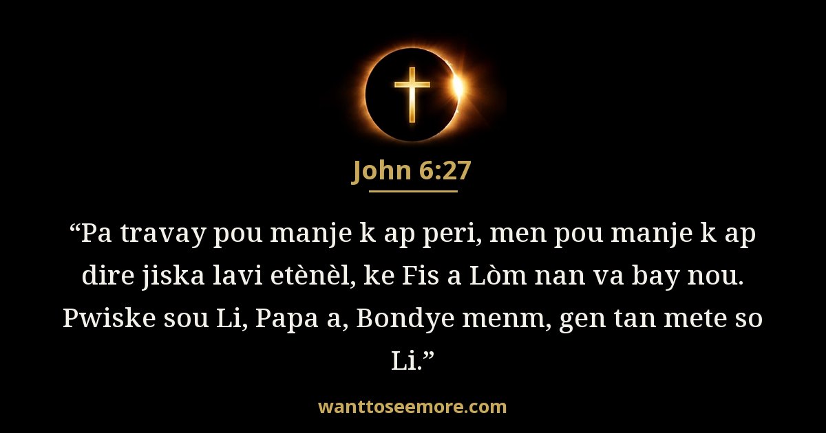 John 6:27
