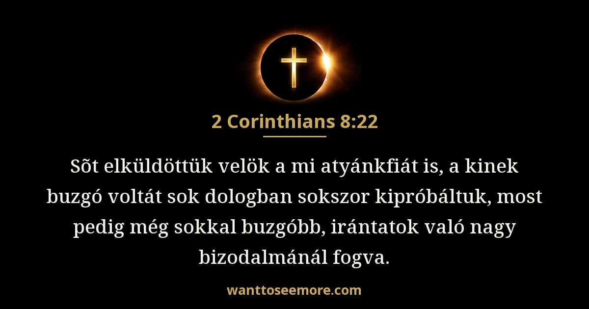 2 Korinthus 8:22