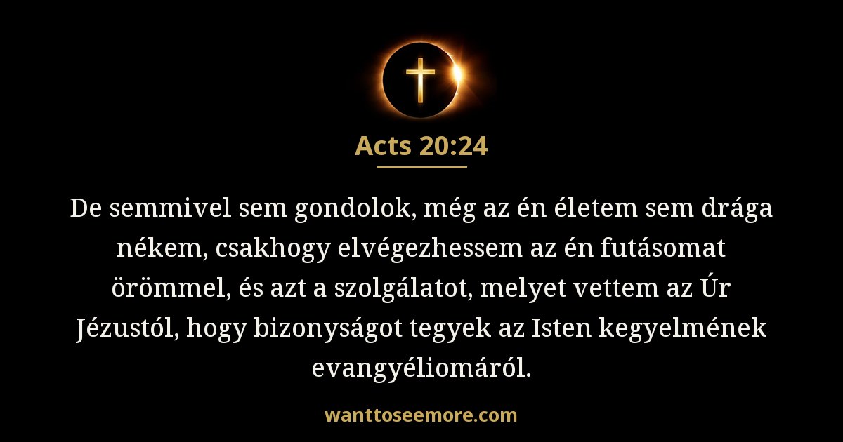 Apostolok cselekedetei 20:24