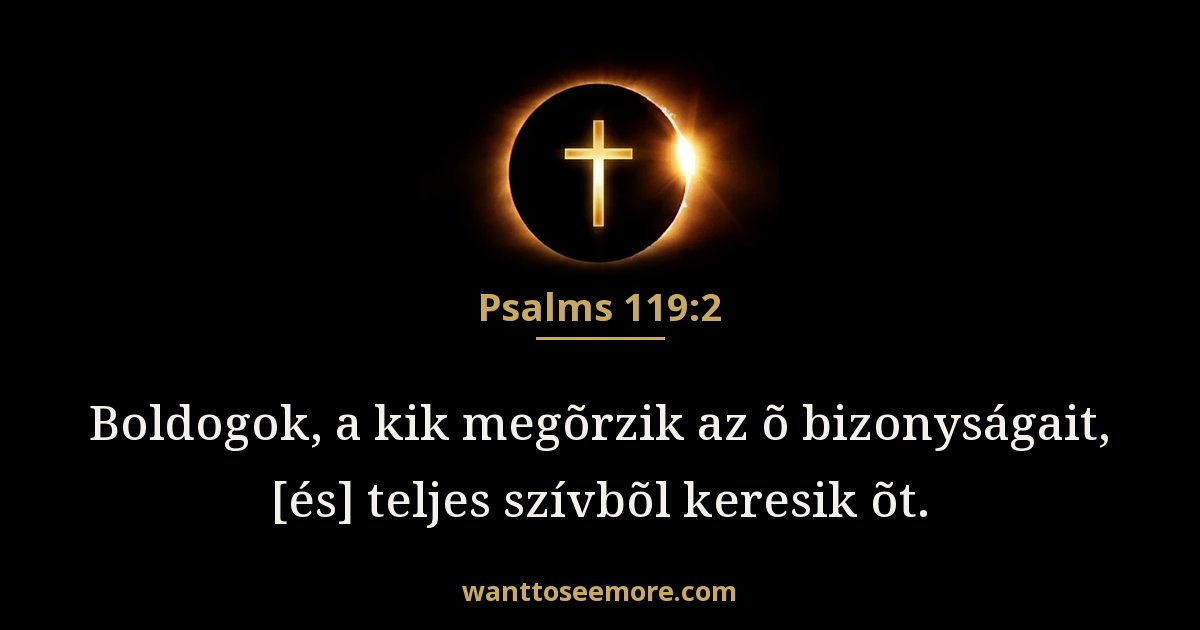 Zsoltárok 119:2