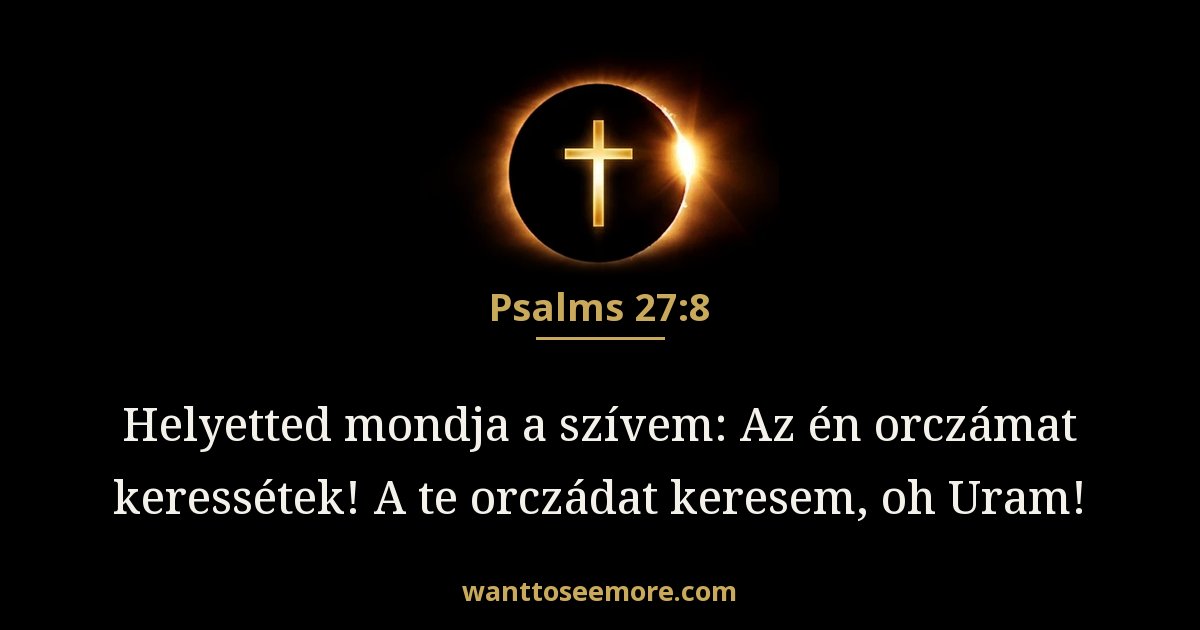 Psalms 27:8