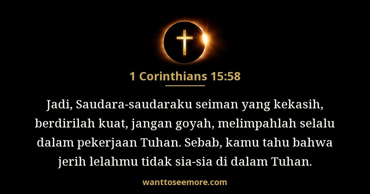 1 Korintus 15:58