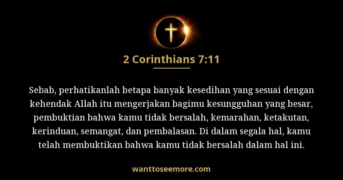 2 Corinthians 7:11