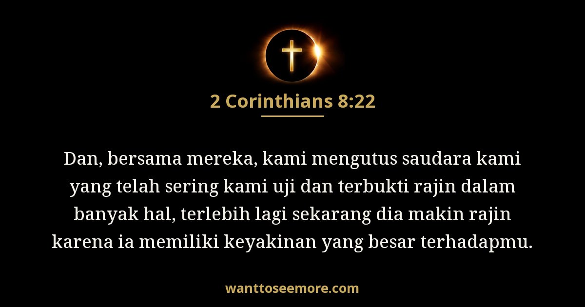 2 Korintus 8:22