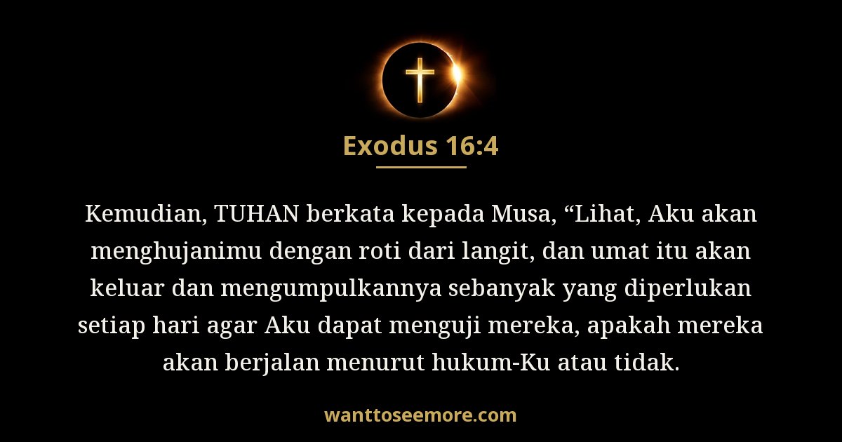 Keluaran 16:4
