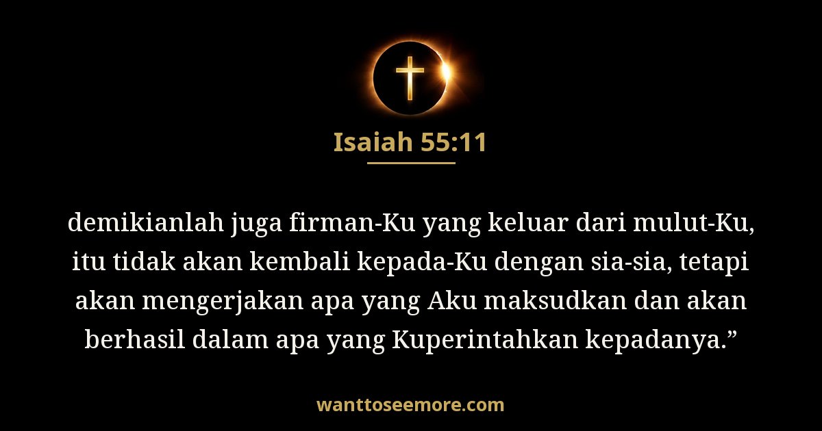 Isaiah 55:11