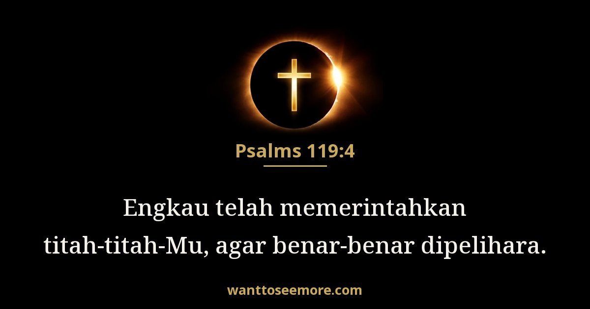 Psalms 119:4