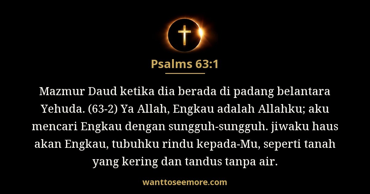 Mazmur 63:1