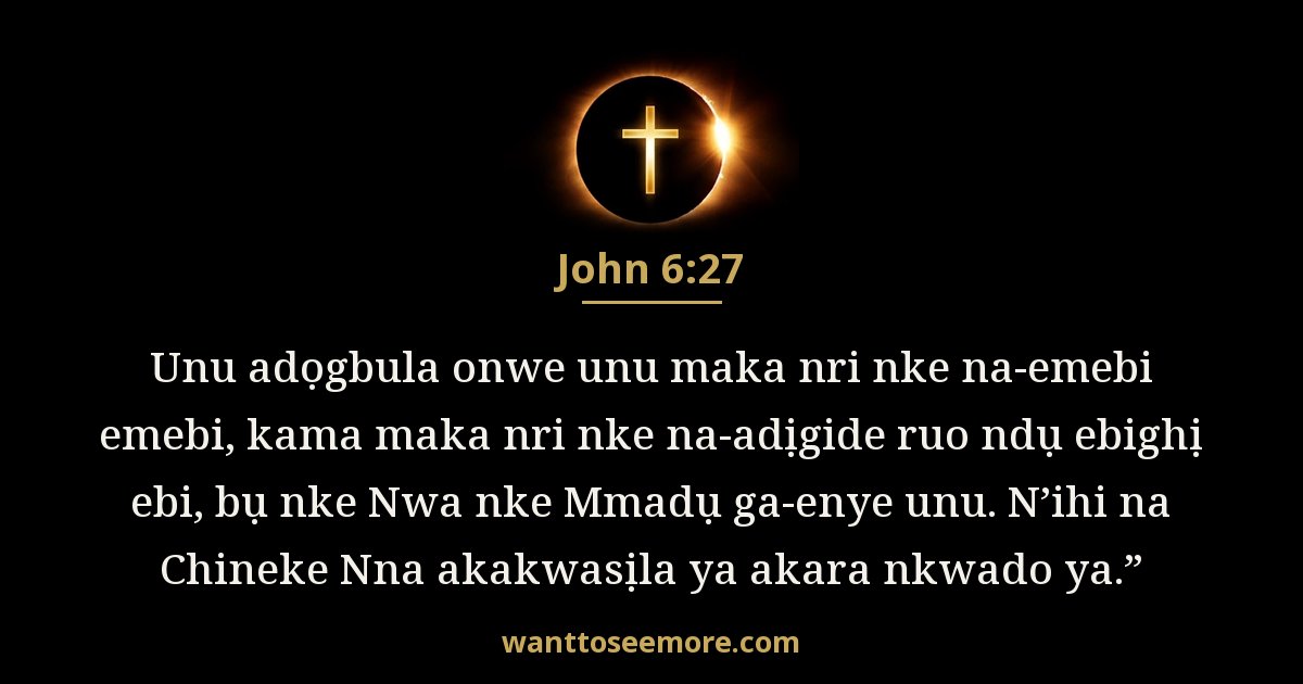 John 6:27