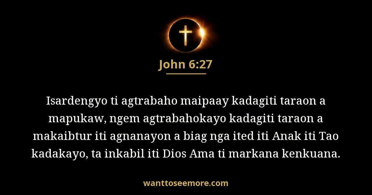 John 6:27