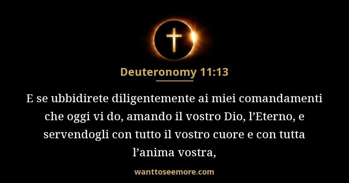 Deuteronomio 11:13