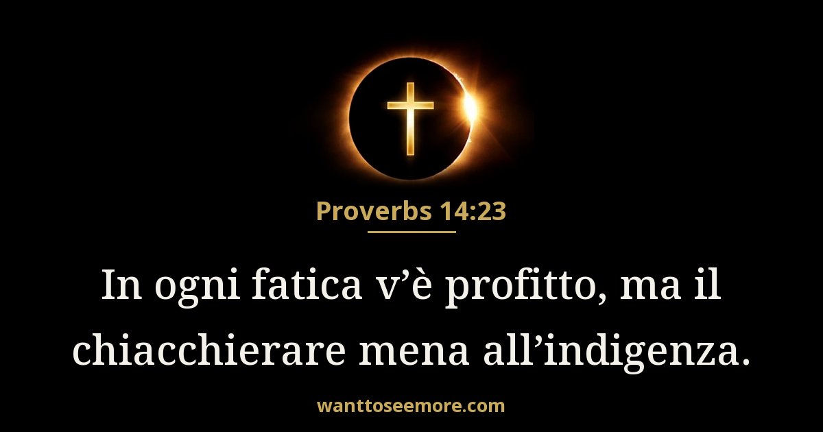 Proverbs 14:23