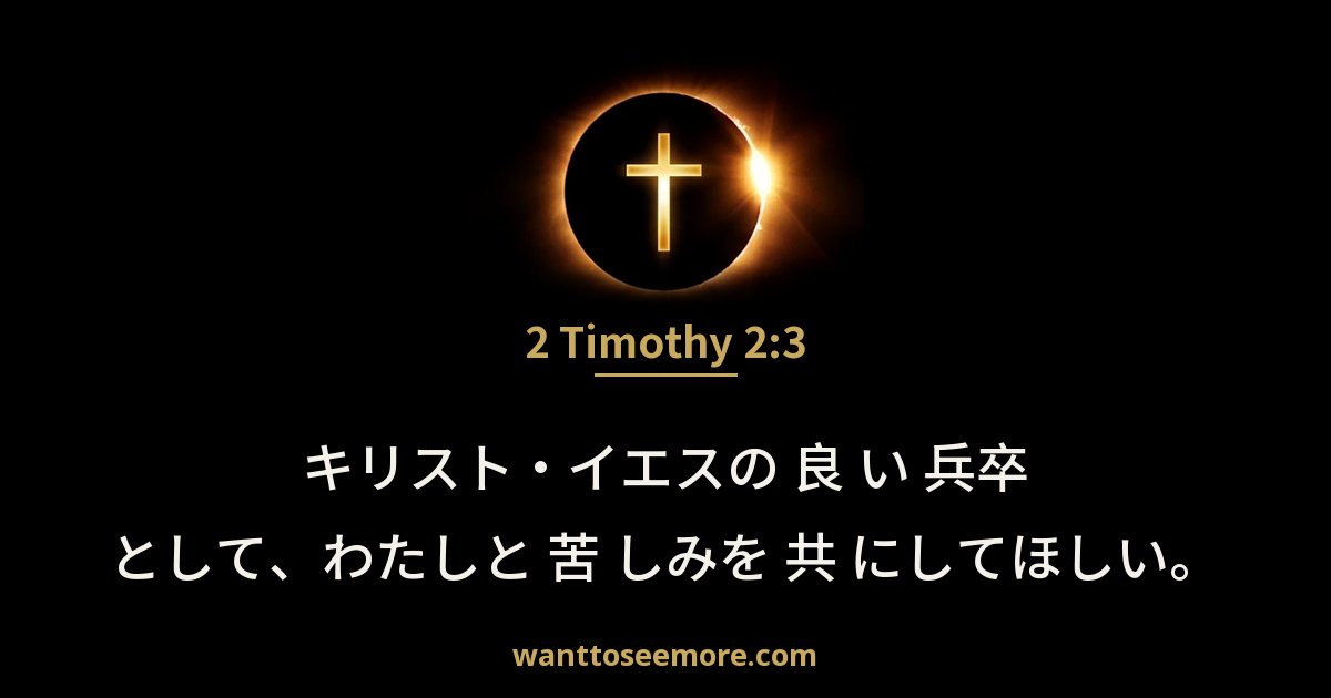 2 Timothy 2:3