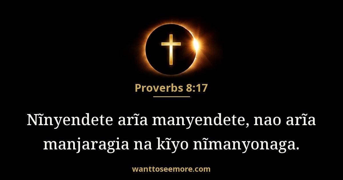 Proverbs 8:17