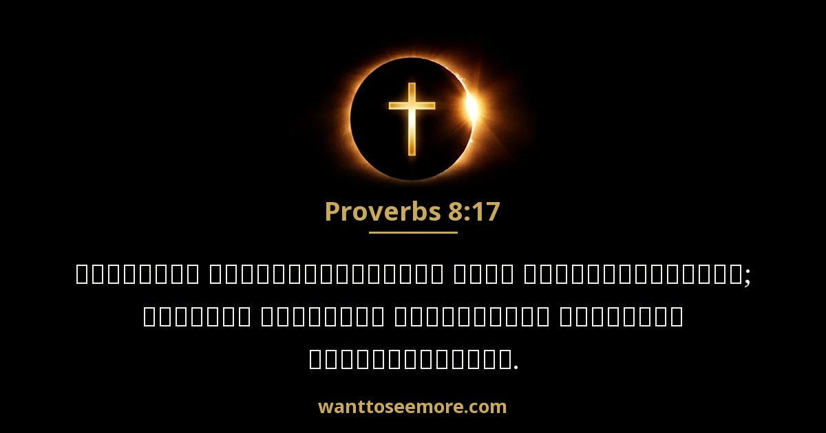 Proverbs 8:17