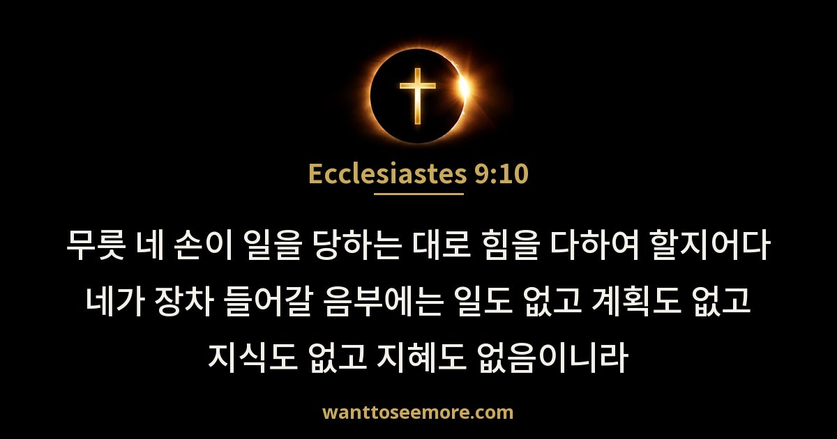 Ecclesiastes 9:10